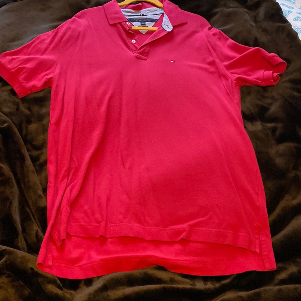 Tommy Hilfiger Polo. XL. Pink.